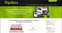 Desktop Screenshot of flipdocs.com